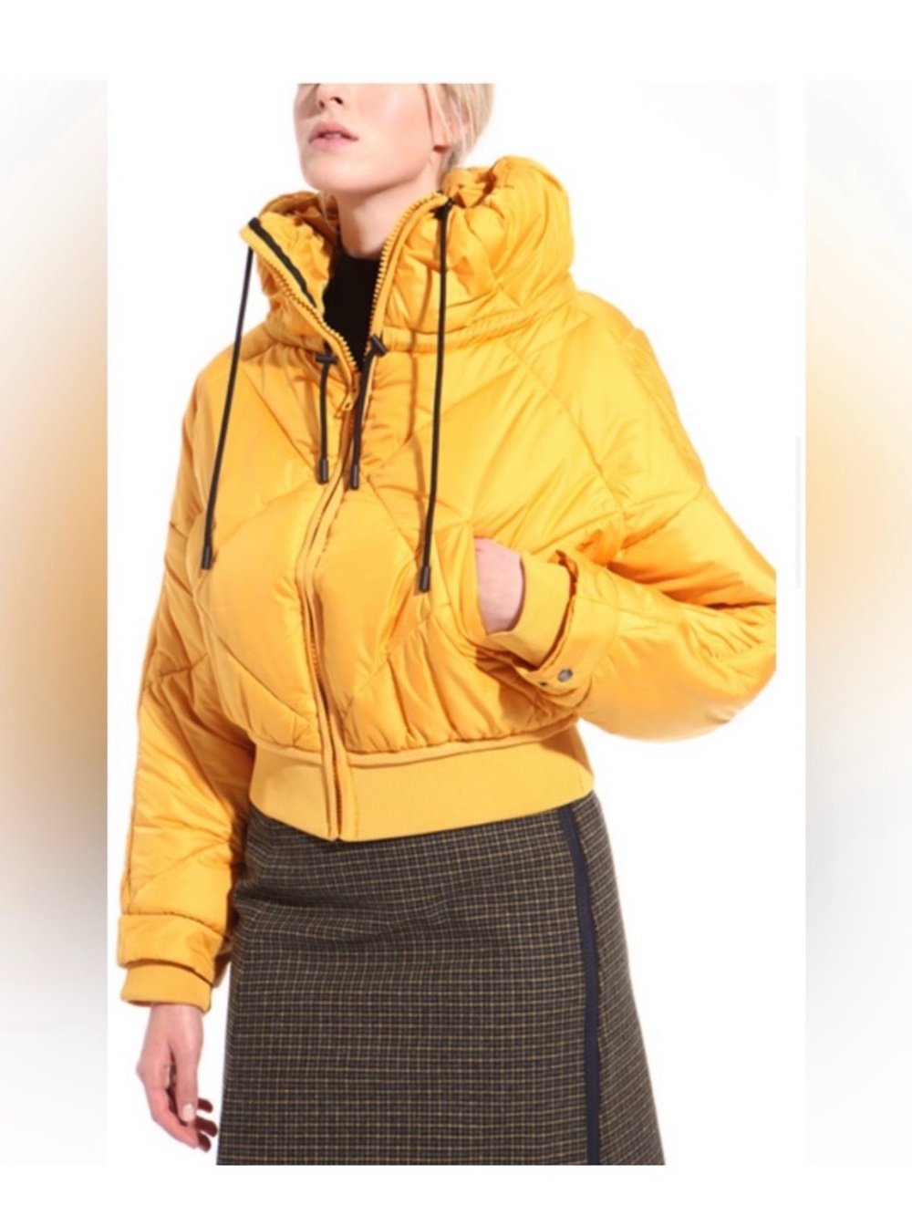 Sportmax MaxMara Label-cut Quilting Hoodie Puffer Jackets Sz:S/M US6 Fall/Winter